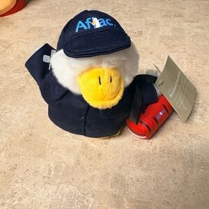 Aflac Plush Duck Toy with Blue Outfit
